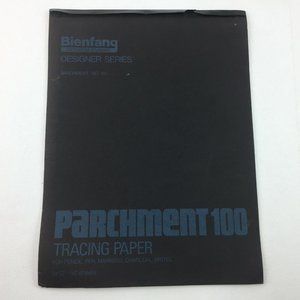 Bienfang Designer Series Parchment No 100 Tracing Paper Pad Used ~19 Sheets